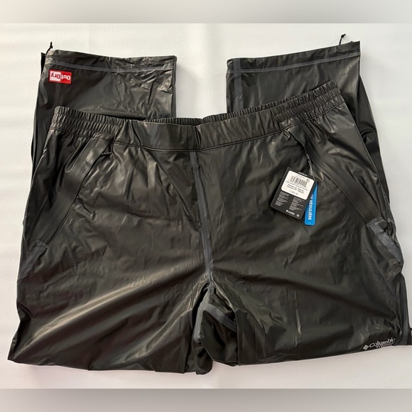Columbia Titanium Women’s OutDry Extreme Wyldwood Rain Pants Black NWT size 3XL - Picture 8 of 16